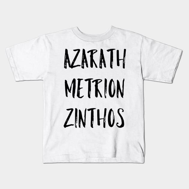 Azarath Metrion Zinthos (Alternate) Kids T-Shirt by tcbromo